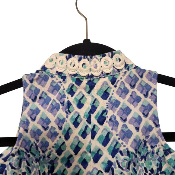 Lilly Pulitzer Girls Jane Shift Dress Size 3 Coastal Pineapple - Picture 5 of 11